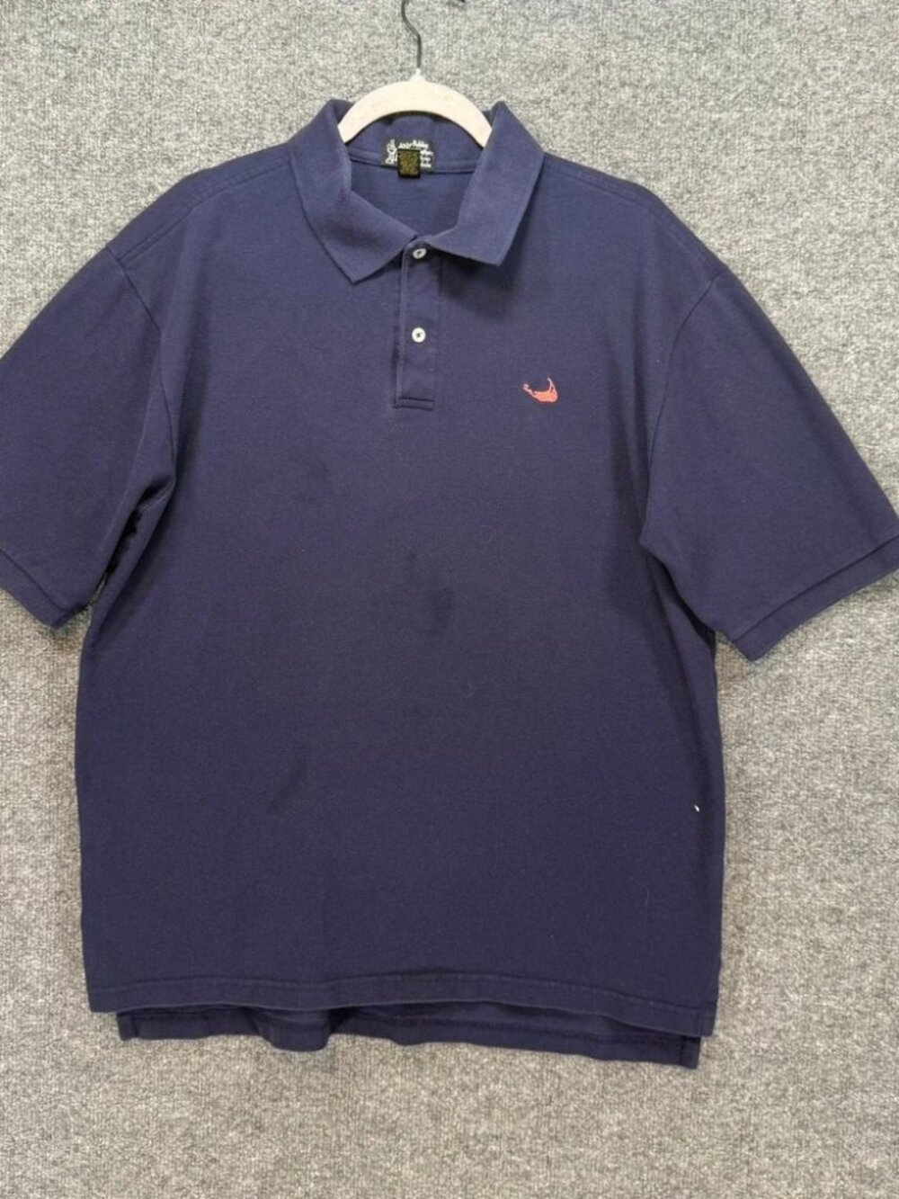Nobby Clothes Shop Polo Shirt Mens Large Navy Blue Nantucket Island Logo Pique